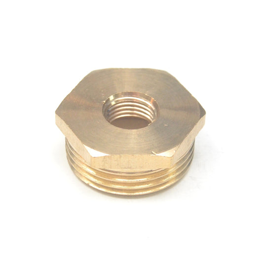 1" BSP Male - 1/4" Female Brass Bushing British Pipe Thread