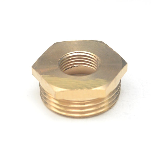 1" BSP Male - 3/8" Female Brass Bushing British Pipe Thread