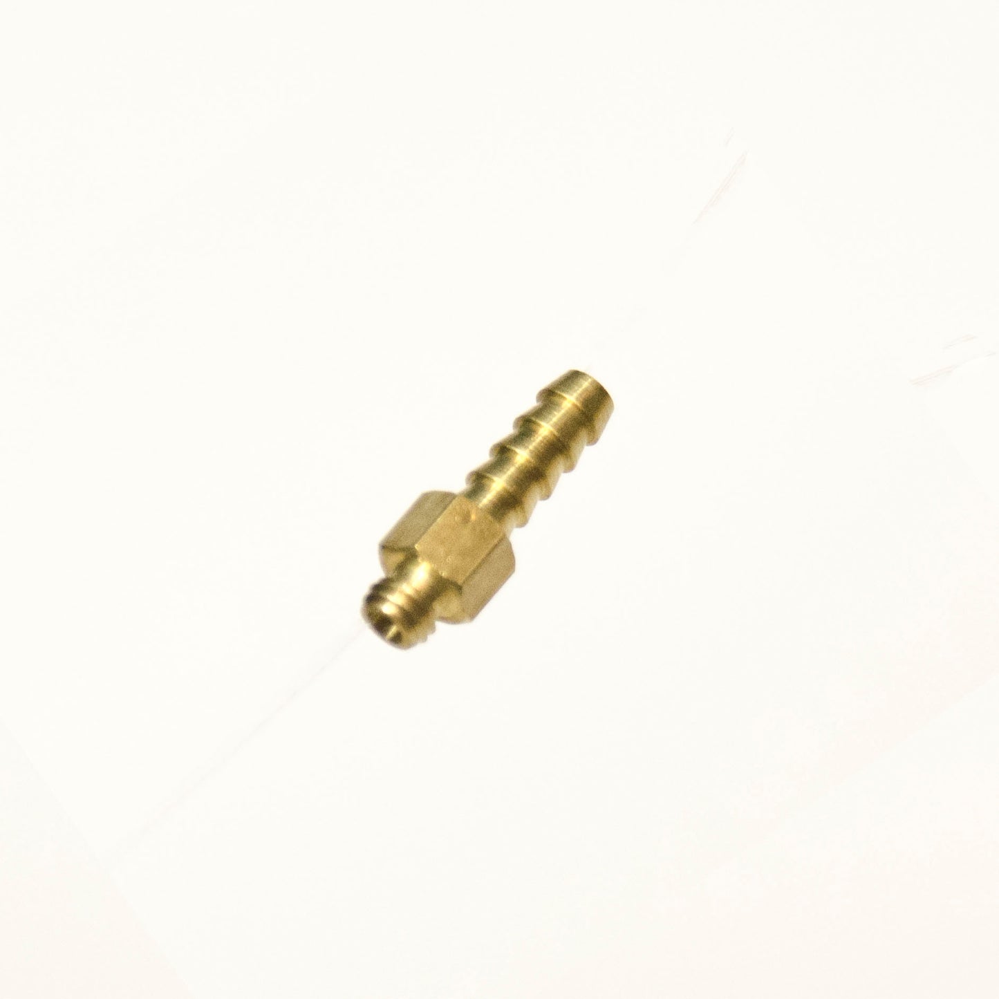 Straight Barb Male Fitting 1/8 Hose ID x 10-32 UNF Brass Water Oil Gas Air Fuel