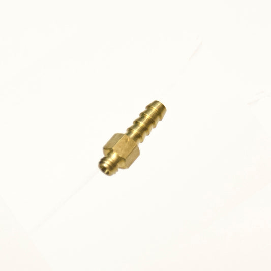 Straight Barb Male Fitting 1/8 Hose ID x 10-32 UNF Brass Water Oil Gas Air Fuel