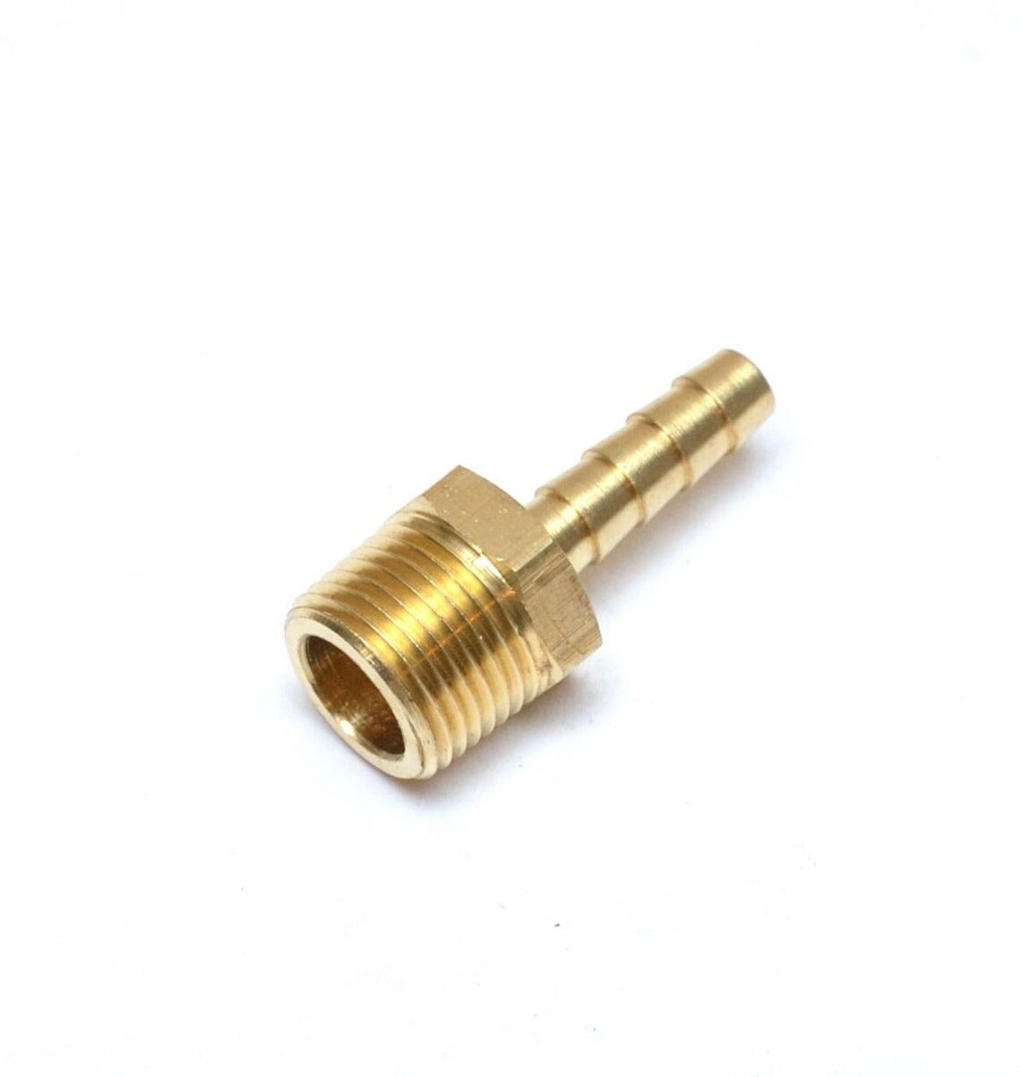 Straight 1/4 Hose ID to 3/8 Male Npt Brass Barbed Fitting Water Oil Gas Air Fuel