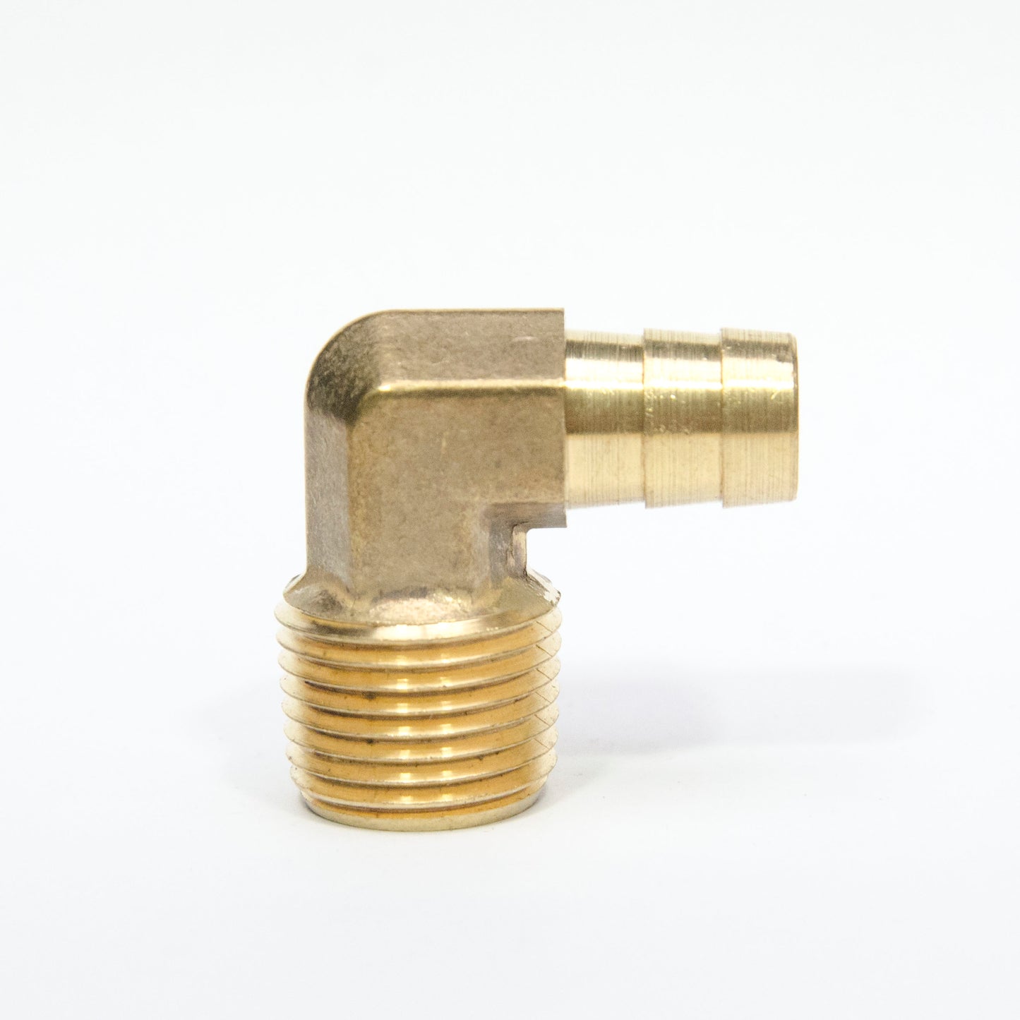1/2 Hose ID - 1/2 Npt Male Elbow L Barbed Brass Fitting Air Water Oil Gas