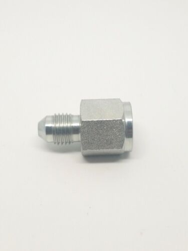 3/8 Female Jic 37 x 1/4 Male Jic 37 Hydraulic Steel Reducer Adapter 2406-06-04