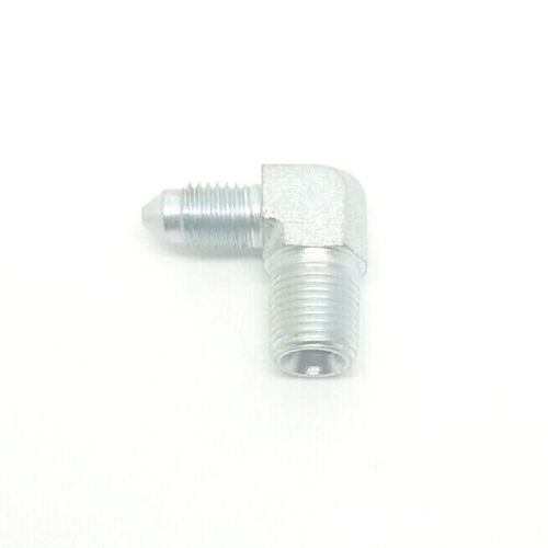 1/8 Jic 37 Male Flare x 1/8 Male Npt 90 Degree L Elbow Male Hydraulic Steel Fitting FasParts 2501-02-02