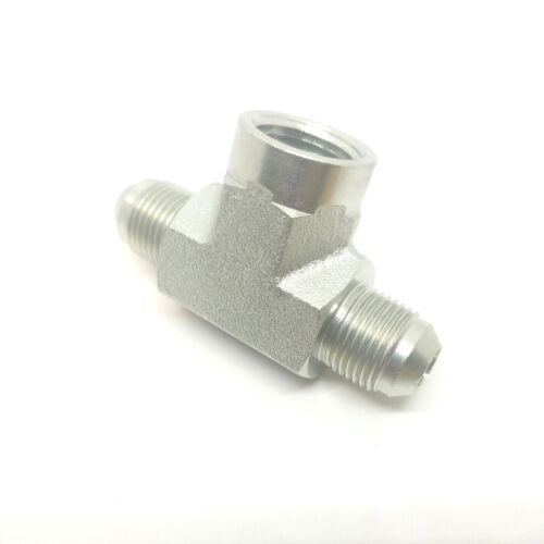 1/2 Jic 37 Flare x 1/2 Npt Female Steel Hydraulic 3 Way Branch Tee 2602-08-08-08