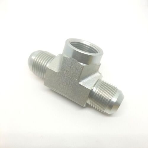 3/4 Jic 37 Flare x 3/4 Npt Female Steel Hydraulic 3 Way Branch Tee 2602-12-12-12