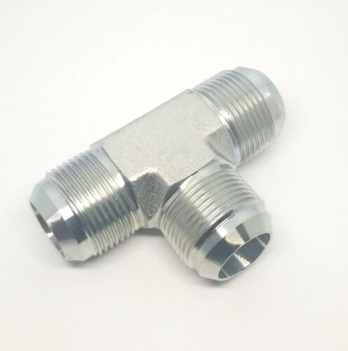 1 inch Jic 37 Male Hydraulic Flare Tee 3 Way Union Steel FasParts 2603-16-16-16