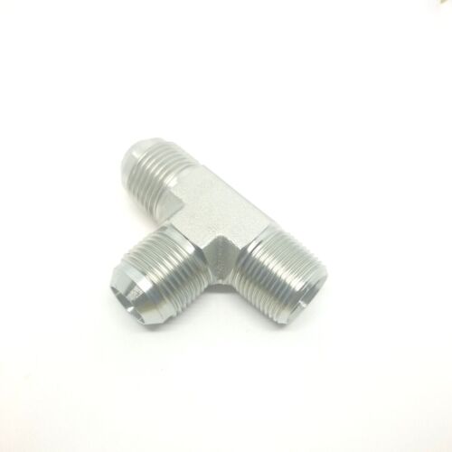 3/4 Male Jic 37 x 3/4 Npt Male Run Tee Hydraulic Steel Fitting FasParts 2605-12-12-12