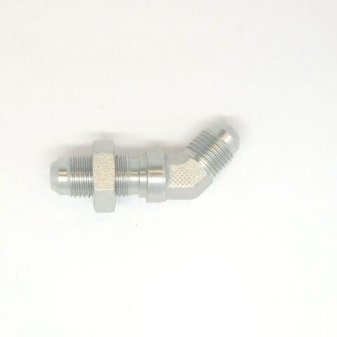 3/8 Jic 37 Male Flare Bulkhead 45 Degree Elbow Hydraulic Steel Fitting 2702-06-06