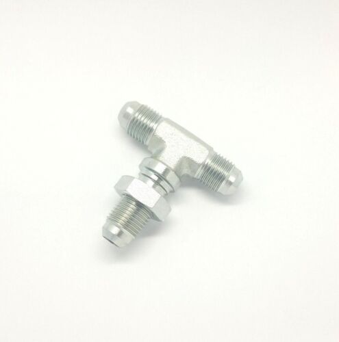 3/8 Jic 37 Male Flare Tee Bulkhead 3 Way Union Hydraulic Steel 2703-06-06-06