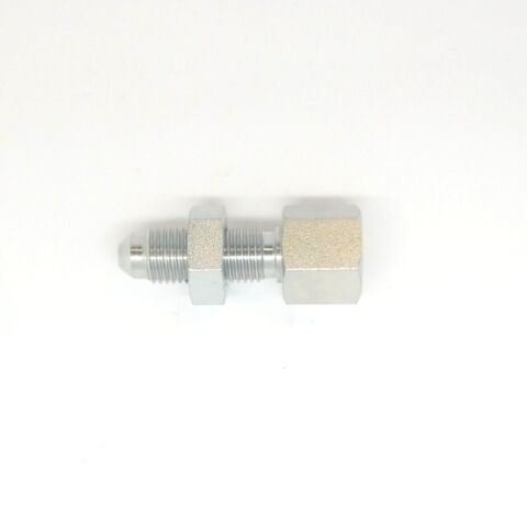 1/4 Jic 37 Flare Male x 1/8 Npt Female Bulkhead Adapter Hydraulic Fitting 2705-04-02