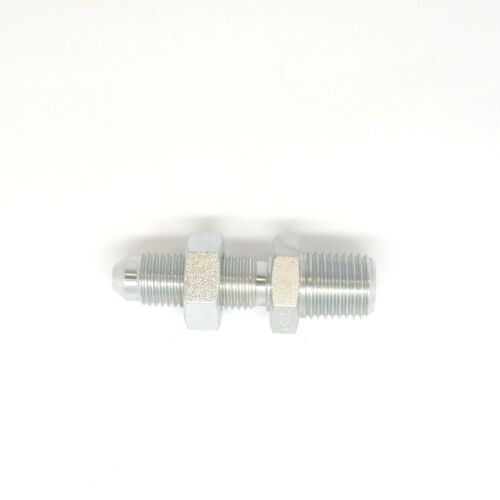 1/4 Jic 37 Flare Male x 1/4 Npt Male Bulkhead Adapter Hydraulic Steel Fitting 2706-04-04