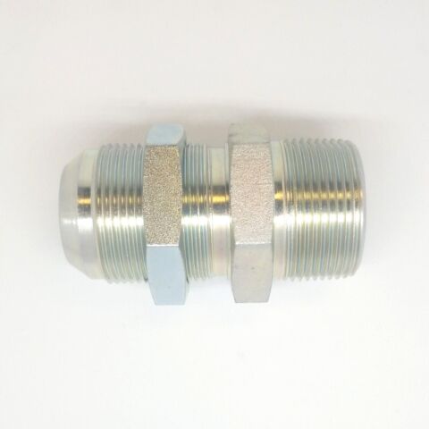 1-1/4 in Jic 37 Flare Male x 1-1/4 in Npt Male Bulkhead Adapter Hydraulic 2706-20-20
