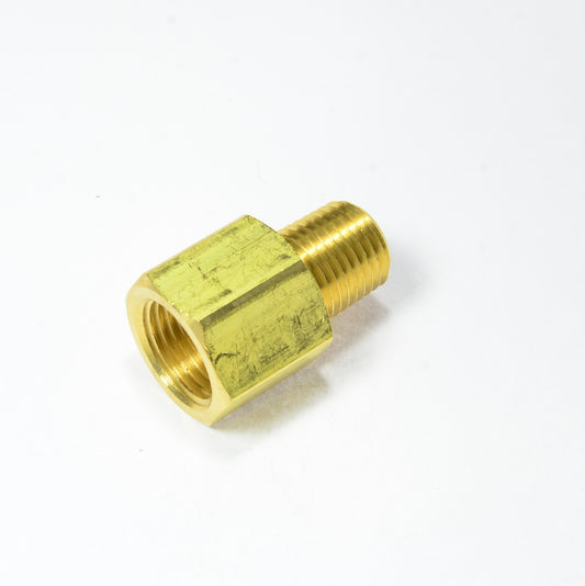 3/8 Female Sae 45 Gas Flare to 1/4 Npt Male Pipe Connector Brass Fitting