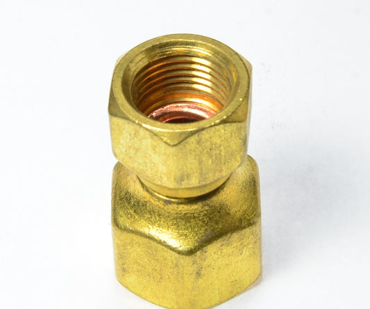 1/2 to 3/8 Od Reducer Tube Swivel Coupling Female Sae 45 Degree Flare Brass Fitting 34R-86
