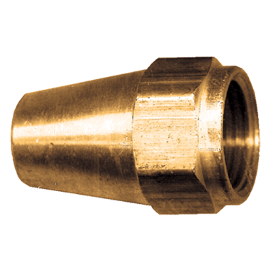 Milled Nut Short SAE 45 Flare 1/8 Tube OD FLL