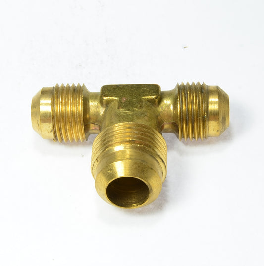 SAE 45 Union Tee T Male Reducer3/8 Tube OD MFL x1/2 Tube OD MFL