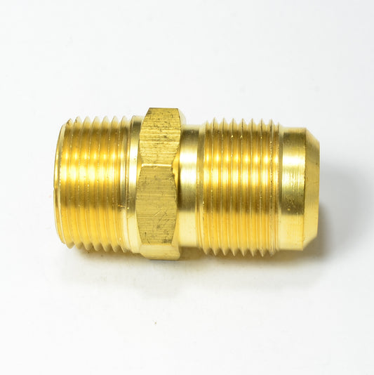 3/4 Od Male Sae 45 Flare to 3/4 Npt Male Straight Adapter Fitting for Natural Gas Propane HVAC