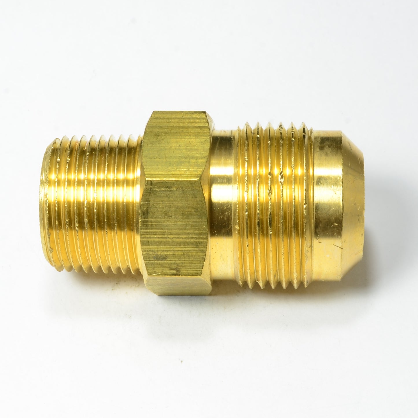7/8 Od Male Sae 45 Flare to 3/4 Npt Male Straight Adapter Fitting for Natural Gas Propane HVAC