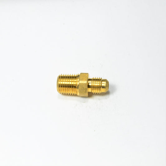 1/4 Od Male Sae 45 Flare to 1/4 Npt Male Straight Adapter Fitting for Natural Gas Propane HVAC
