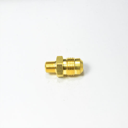 3/8 Od Male Sae 45 Flare to 1/4 Npt Male Straight Adapter Fitting for Natural Gas Propane HVAC