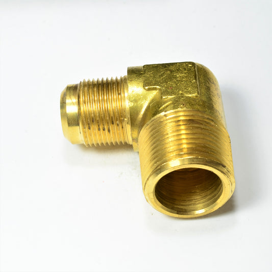 3/4 Od Male Sae 45 Flare to 1 in Npt Male Elbow L Adapter Fitting for Natural Gas Propane HVAC