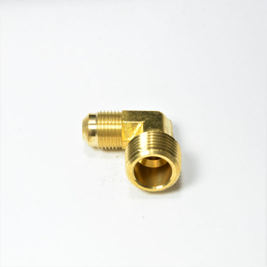 3/8 Od Male Sae 45 Flare to 1/2 Npt Male Elbow L Adapter Fitting for Natural Gas Propane HVAC