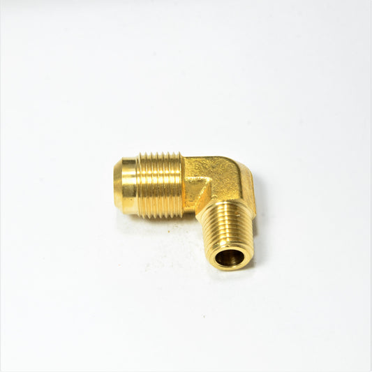 1/2 Od Male Sae 45 Flare to 1/4 Npt Male Elbow L Adapter Fitting for Natural Gas Propane HVAC