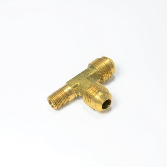 3/8 Tube OD Sae 45 Flare to 1/8 Male Npt Pipe Run Tee Fitting Natural Gas Propane HVAC