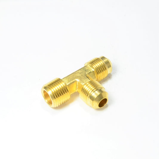 3/8 Tube OD Sae 45 Flare to 3/8 Male Npt Pipe Run Tee Fitting Natural Gas Propane HVAC