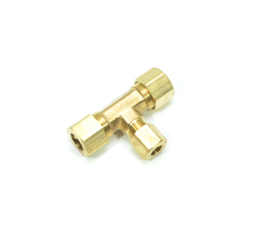 3/8 to 1/4 Tube Od Reducer Tee Union Compression Fitting for Copper Tubing Water Air Oil