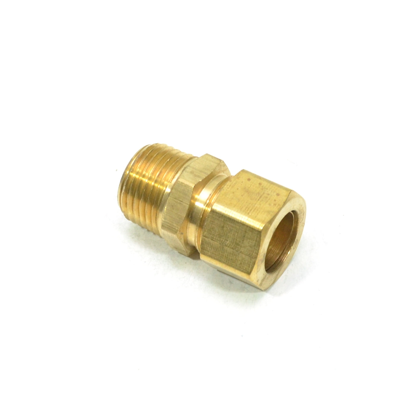 5/8 Tube OD Compression to 1/2 Npt Male Pipe Adapter Straight Fitting for Copper Tubing Water Oil Air