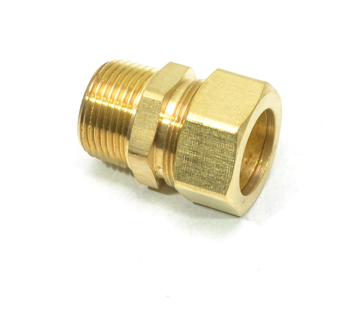 7/8 Tube OD Compression to 3/4 Npt Male Pipe Adapter Straight Fitting for Copper Tubing Water Oil Air