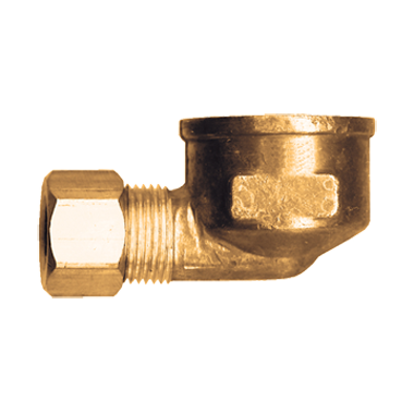 5/16 Tube OD Compression to 1/8 Npt Female Pipe Adapter Elbow Fitting for Copper Tubing Water Oil Air