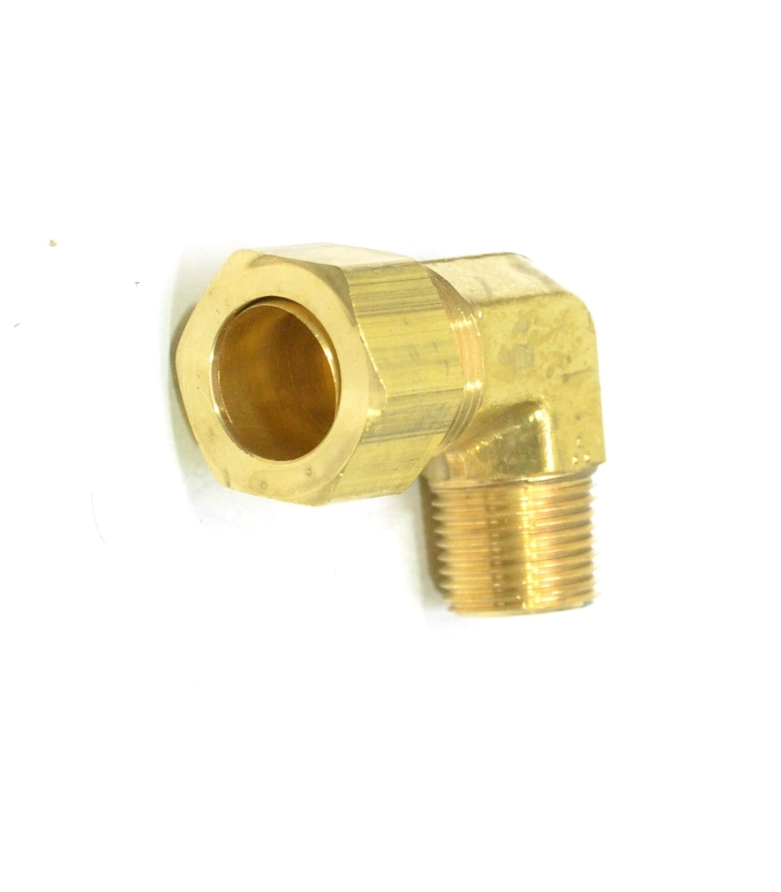 5/8 Tube OD Compression to 3/8 Npt Male Pipe Adapter Elbow Fitting for Copper Tubing Water Oil Air
