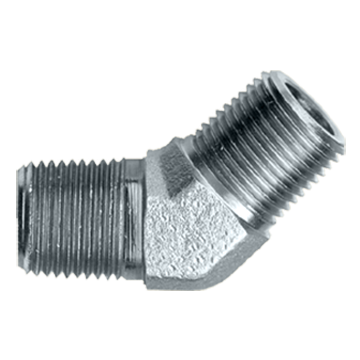 Steel 45 Degree Elbow 1 inch Male Npt Fitting Fuel Air Oil Fluid Vacuum WOG