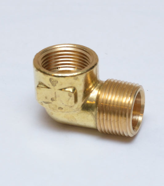 3/8" BSP Female - 3/8" BSP Male British Brass 90 Forged or Cast Street Elbow