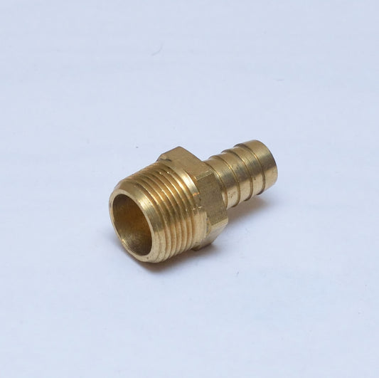 Straight 5/8 Hose ID to 3/4 Male Npt Brass Barbed Fitting Water Oil Gas Air Fuel