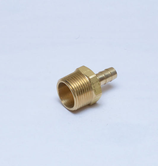 Straight 3/8 Hose ID to 3/4 Male Npt Brass Barbed Fitting Water Oil Gas Air Fuel