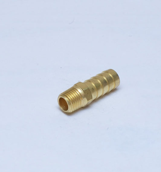 Straight 1/2 Hose ID to 1/4 Male Npt Brass Barbed Fitting Water Oil Gas Air Fuel