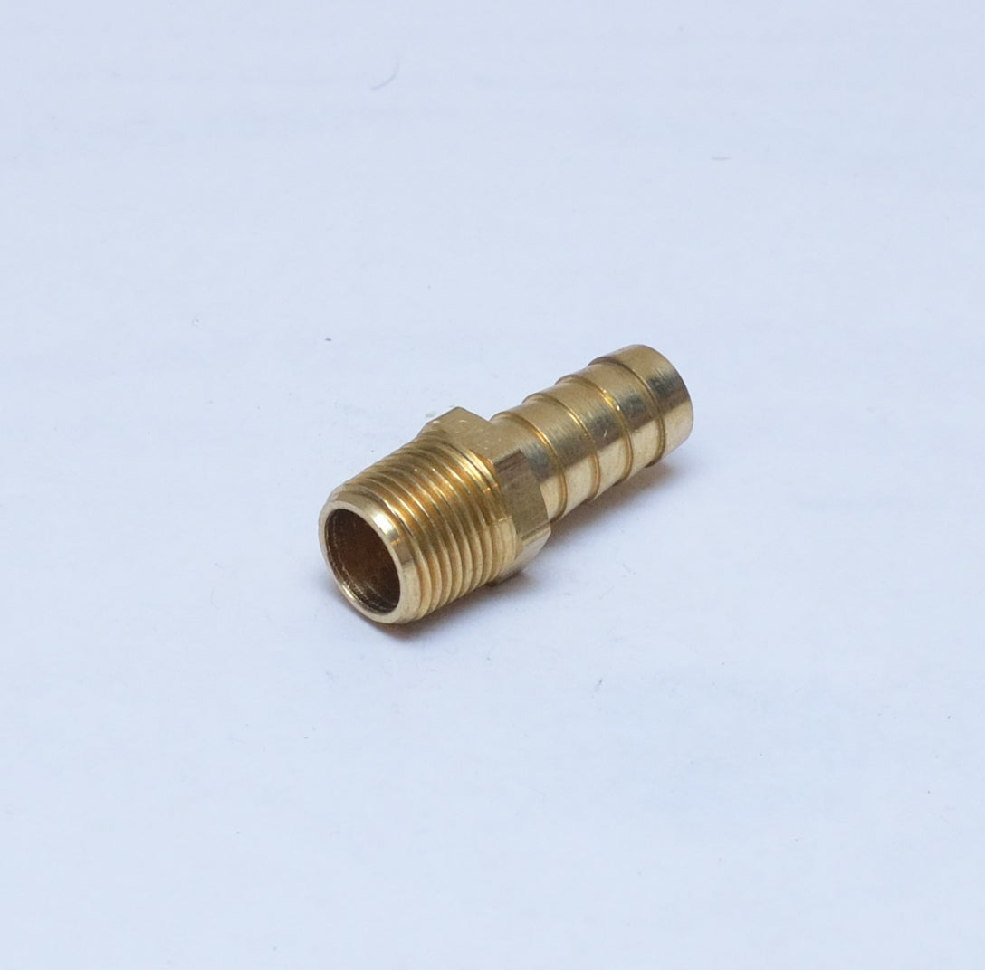 Straight 1/2 Hose ID to 3/8 Male Npt Brass Barbed Fitting Water Oil Gas Air Fuel
