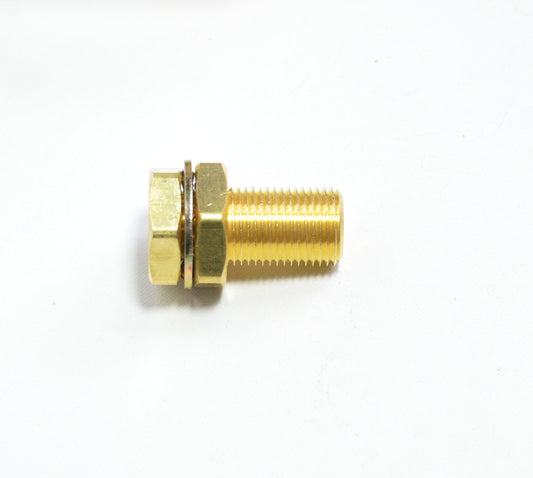 1/8" NPT x 1.5" Length Brass Bulkhead Terminal Bolt Air Brake FasParts