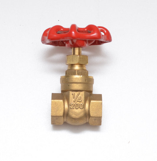 FASPARTS Gate Valve Female to Female 1/4 inch NPT Female inch NPT FIP FPT FIP FPT 200 PSI Water Oil Gas WOG