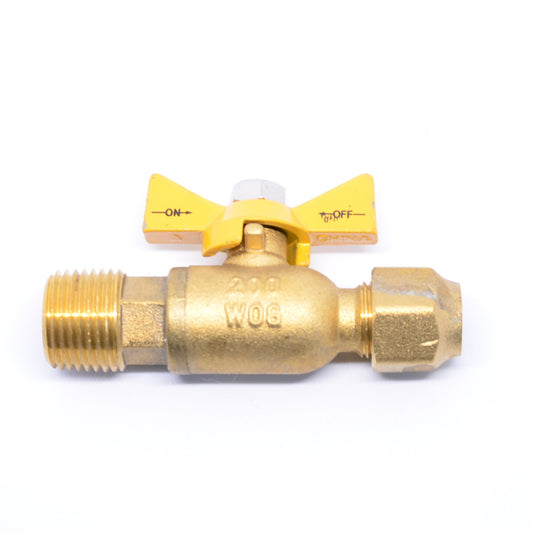 FASPARTS Fuel Oil Tank Utiility Ball Valve 3/8 Tube x  1/2 Male NPT