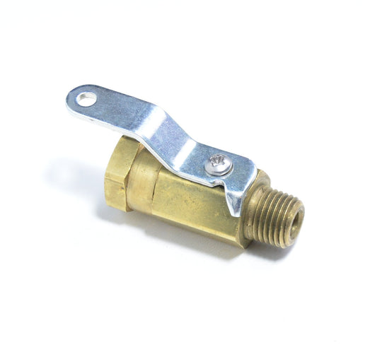 FASPARTS Miniature Ball Valve 1/4" Male NPT to 1/4" Female NPT 600 PSI Brass High Pressure / Extreme Temperature