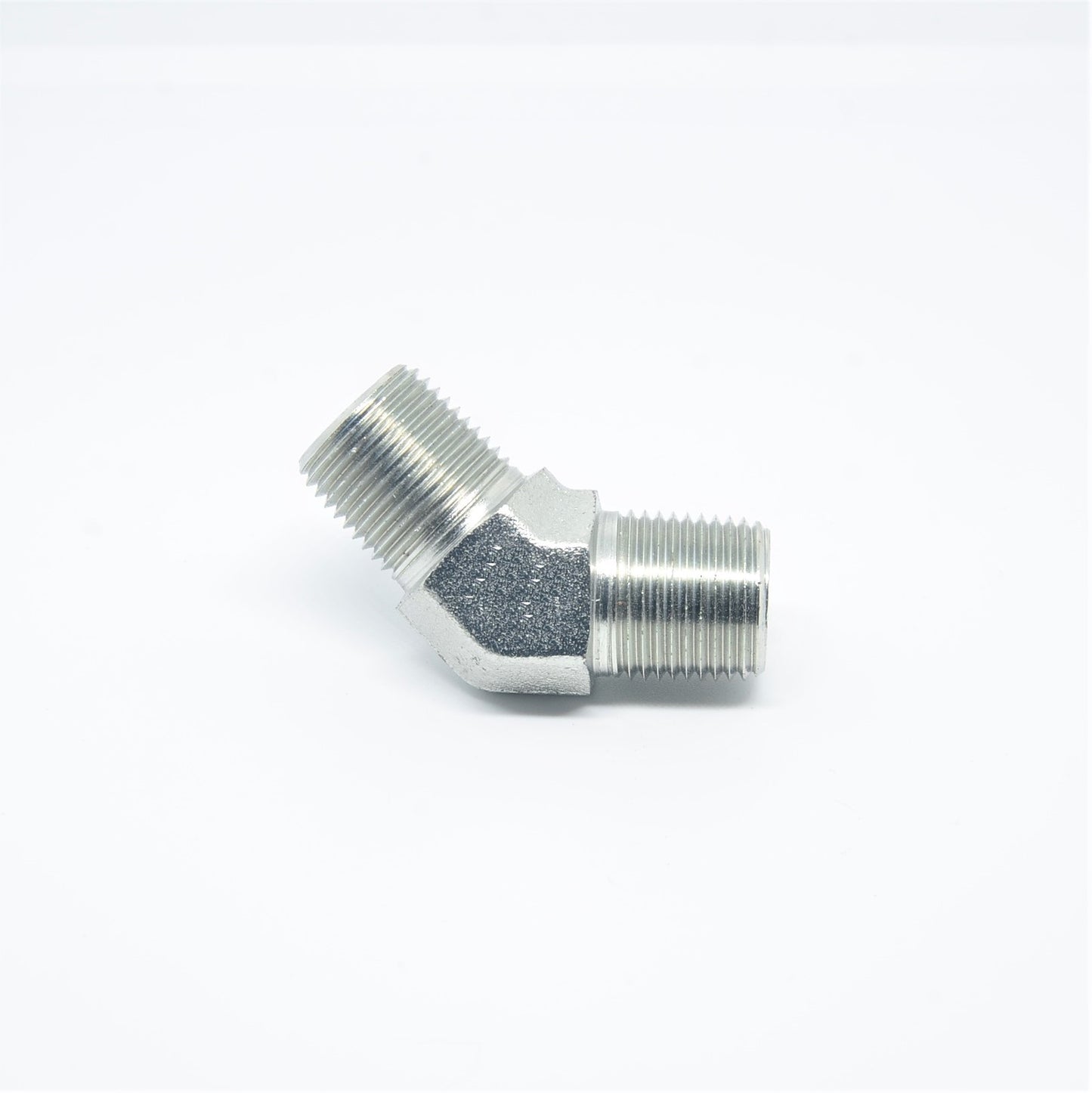 Steel 45 Degree Elbow 3/8 Male Npt Fitting Fuel Air Oil Fluid Vacuum WOG