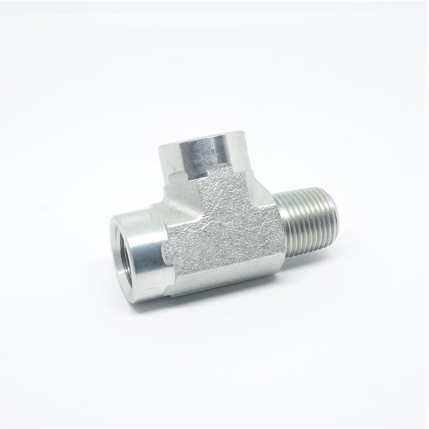 Steel Street Tee Fitting 3/8" NPT Male Female Fuel Air Oil Splitter FasParts