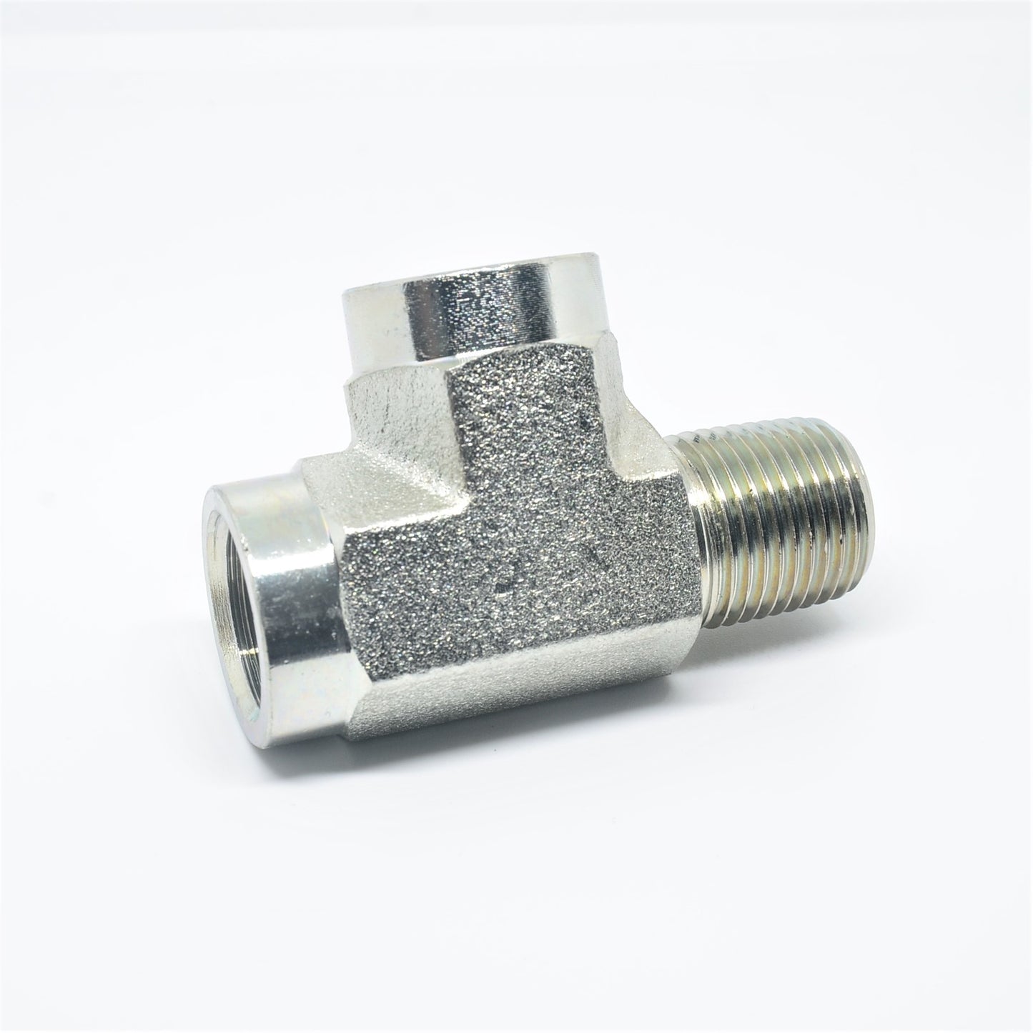 Steel Street Tee Fitting 1/2 Npt Male Female Fuel Air Oil Splitter