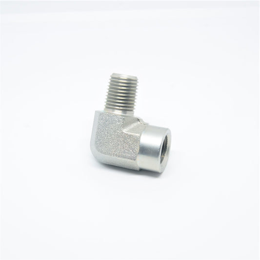 Steel Street Elbow 90 Degree Fitting 1/4 Female Npt x 1/4 Npt Male Water Oil Fuel Liquid