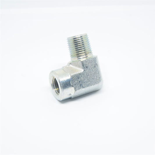 Steel Street Elbow Reducer Fitting 1/4 Female Npt x 3/8 Npt Male Water Oil Fuel